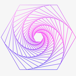 简约麦克风矢量图形六边形紫色科技渐变网格背景图高清图片