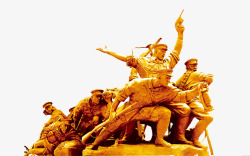 红军长征精神长征英雄雕像高清图片