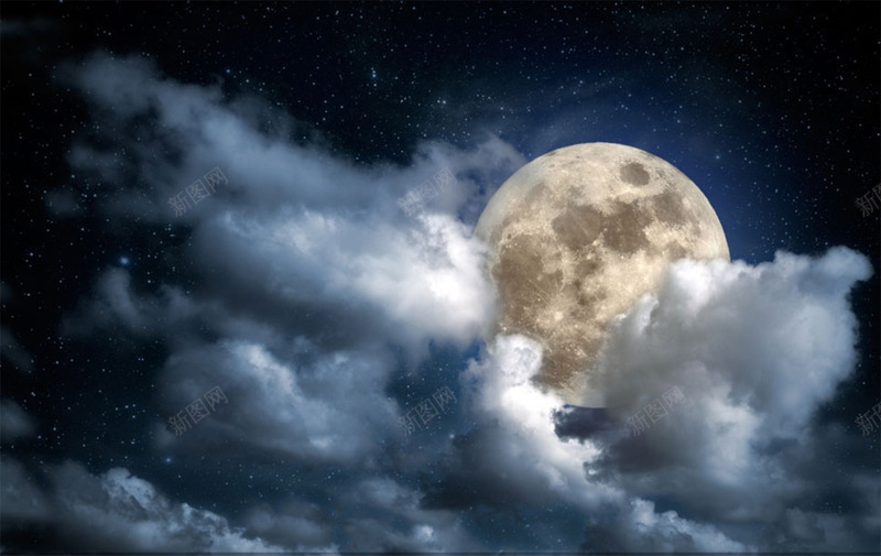 夜晚云层中的月亮中秋png免抠素材_88icon https://88icon.com 中秋 云层 夜晚 月亮