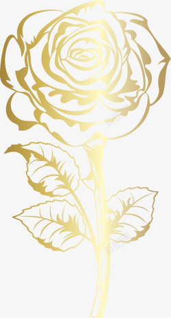 金色浪漫金色玫瑰花花纹高清图片