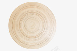 棕色木质螺纹纹理的圆木盘实物素材