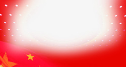 红色光效中国风海报素材