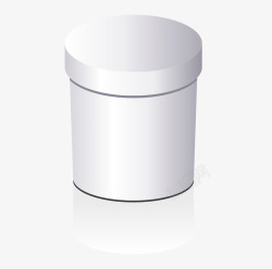 拟真图标木盒子盒子立体白色圆柱高清图片