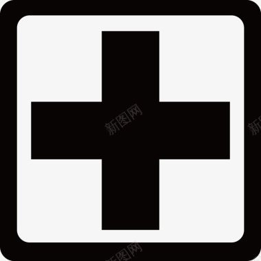 红十字红十字会标识矢量图图标图标