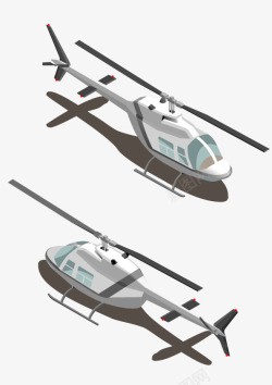 直升机扁平化素材