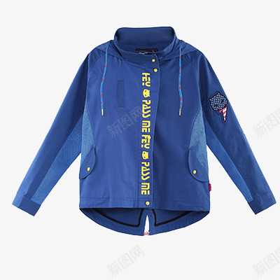 蓝色工装服png免抠素材_88icon https://88icon.com 产品实物 外套 连帽风衣