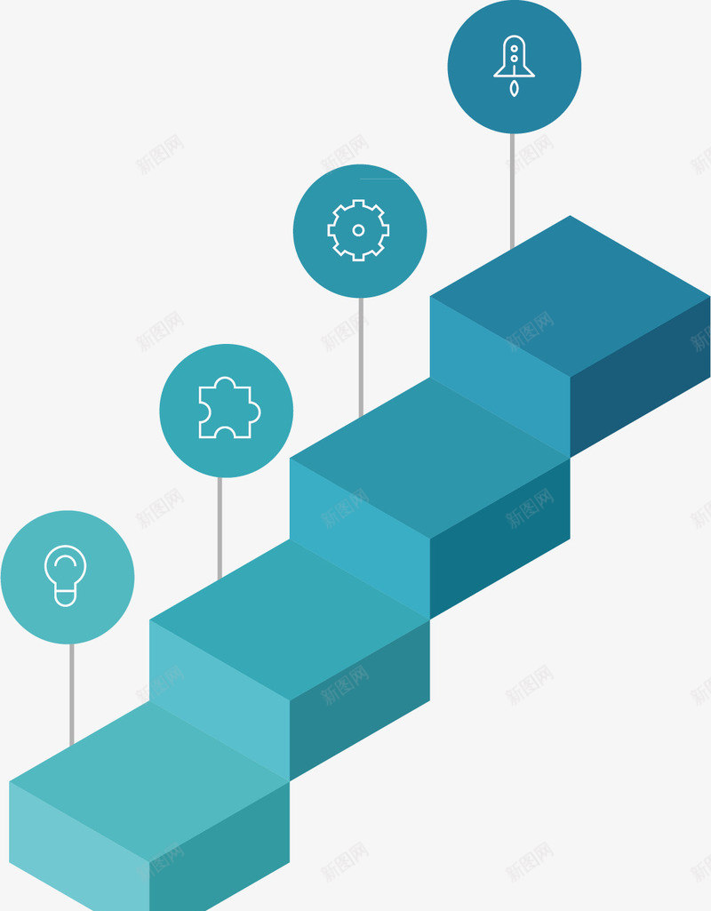 创意PPT元素png免抠素材_88icon https://88icon.com 3D信息图表 PPT信息图表 PPT图表 信息图表 信息标签 数据分析 楼梯 演示图形 阶梯