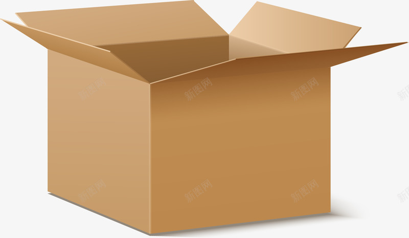 黄色卡通纸盒png免抠素材_88icon https://88icon.com 快递 物流 箱子 纸箱 装饰图案 运输 黄色纸盒