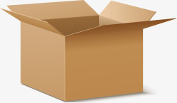 纸箱纸盒黄色卡通纸盒高清图片