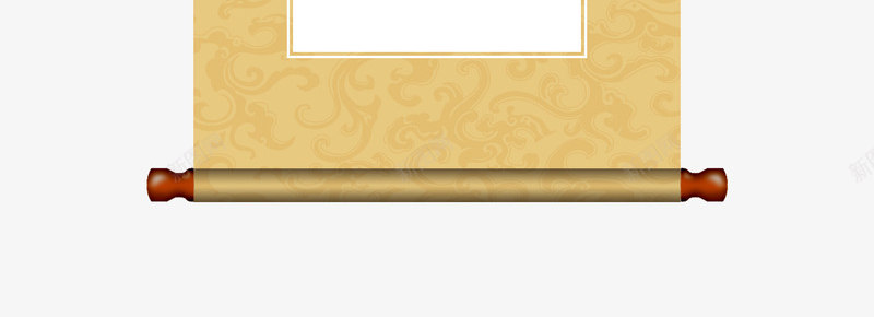 黄底祥云卷轴png免抠素材_88icon https://88icon.com 卷轴 古风 圣旨框 抽象云 无水印卷轴 画卷 祥云纹理 竖挂卷轴