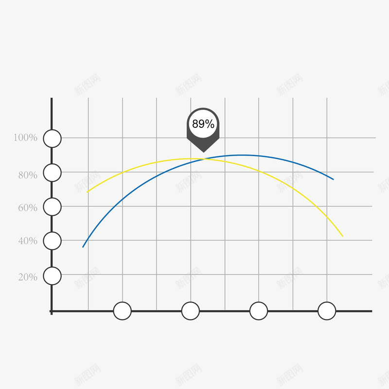 抛物线数据矢量图ai免抠素材_88icon https://88icon.com 商务 抛物线 数据 素材 矢量图