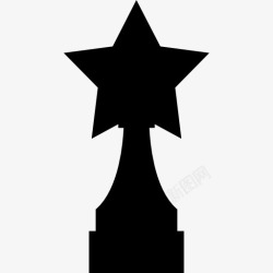 六边形奖座奖座星型图标高清图片
