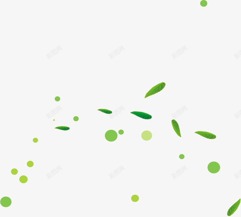 绿色漂浮叶子png免抠素材_88icon https://88icon.com 绿色 叶子 小圆形 漂浮 端午 佳节