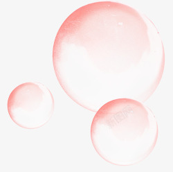 水珠漂浮物粉色泡泡高清图片