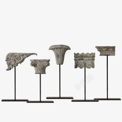 复古罗马家居装饰品素材