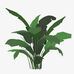卡通绿植植物简图素材
