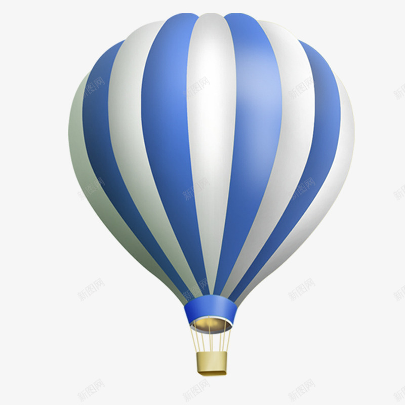 蓝色热气球元素png免抠素材_88icon https://88icon.com 元素 向往 漂浮 热气球 空气球 飞翔