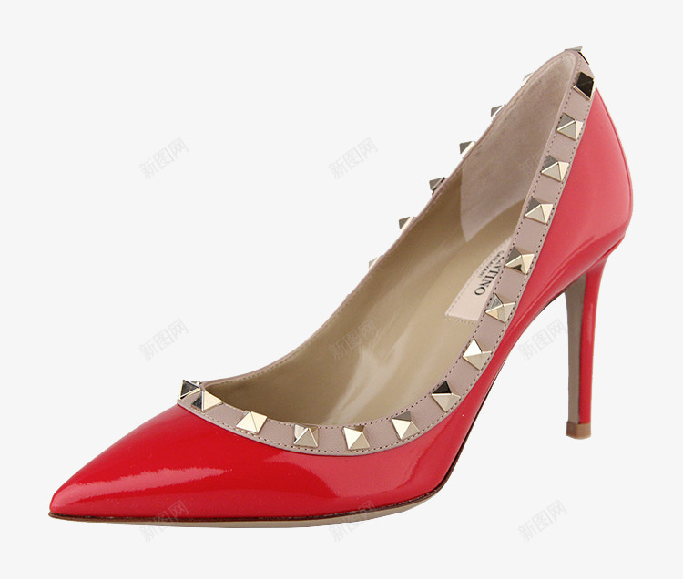 Valentino华伦天奴女鞋png免抠素材_88icon https://88icon.com 女士 女鞋 红色 铆钉 高跟鞋