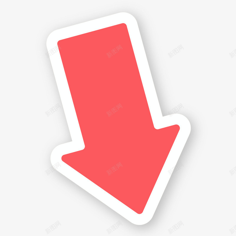 创意红色箭头png免抠素材_88icon https://88icon.com 创意 彩色箭头 手 指引 指示 指针 方向 符号 简约 箭头 箭头矢量 红色箭头 花边 长箭 颜色