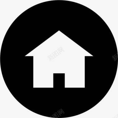 房屋黑色图标图标