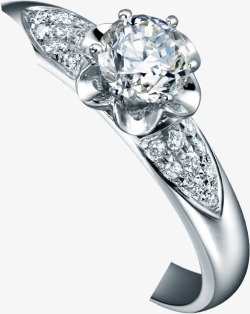 闪耀满钻钻石戒指素材