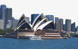 免抠着名建筑旅游景区悉尼歌剧院高清图片
