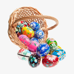复活节缤纷彩蛋素材