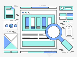 网页设计布局网页布局矢量图图标高清图片