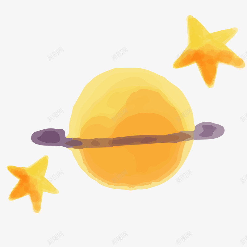 手绘星球矢量图ai免抠素材_88icon https://88icon.com 创意卡通 卡通插图 手绘 插图 星星 星环 星球 画星球 矢量图