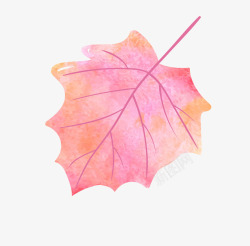 秋季水彩植物枫叶装饰图案矢量图素材