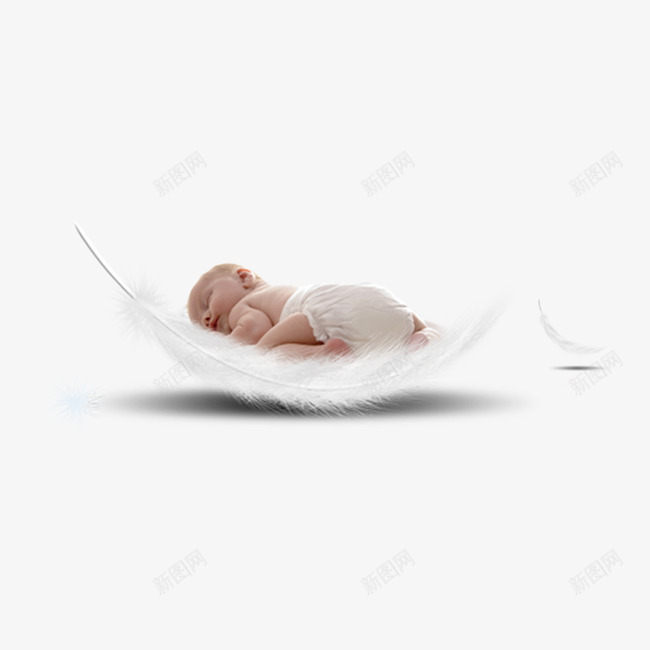 婴儿睡眠png免抠素材_88icon https://88icon.com 婴儿 睡眠 羽毛 舒适