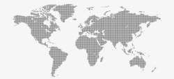 世界地图平面缩影素材