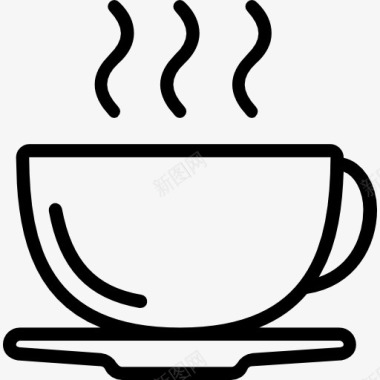 餐厅咖啡杯图标图标