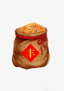 大米袋子设计大米丰收秋天袋子高清图片