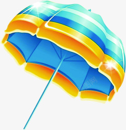 彩色大沙滩伞素材
