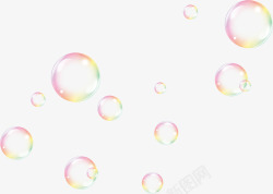 彩色泡泡春天彩色泡泡装饰高清图片