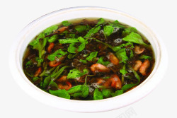 梅干菜河虾汤素材