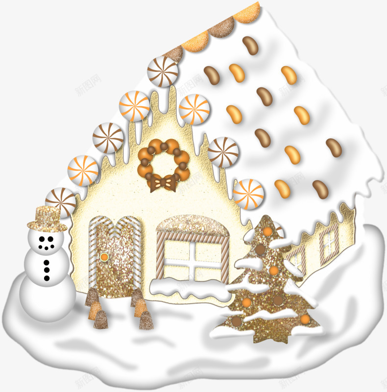 雪地里的房子png免抠素材_88icon https://88icon.com 儿童 卡通 卡通插画 可爱 场景 建筑 房子 房屋 街道