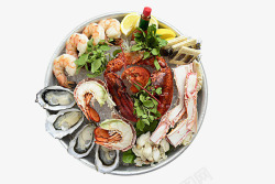 海鲜大虾拼盘南方素材