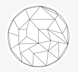 圆形几何图案矢量图素材
