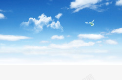 蓝天白云风景飞翔的鸽子高清图片