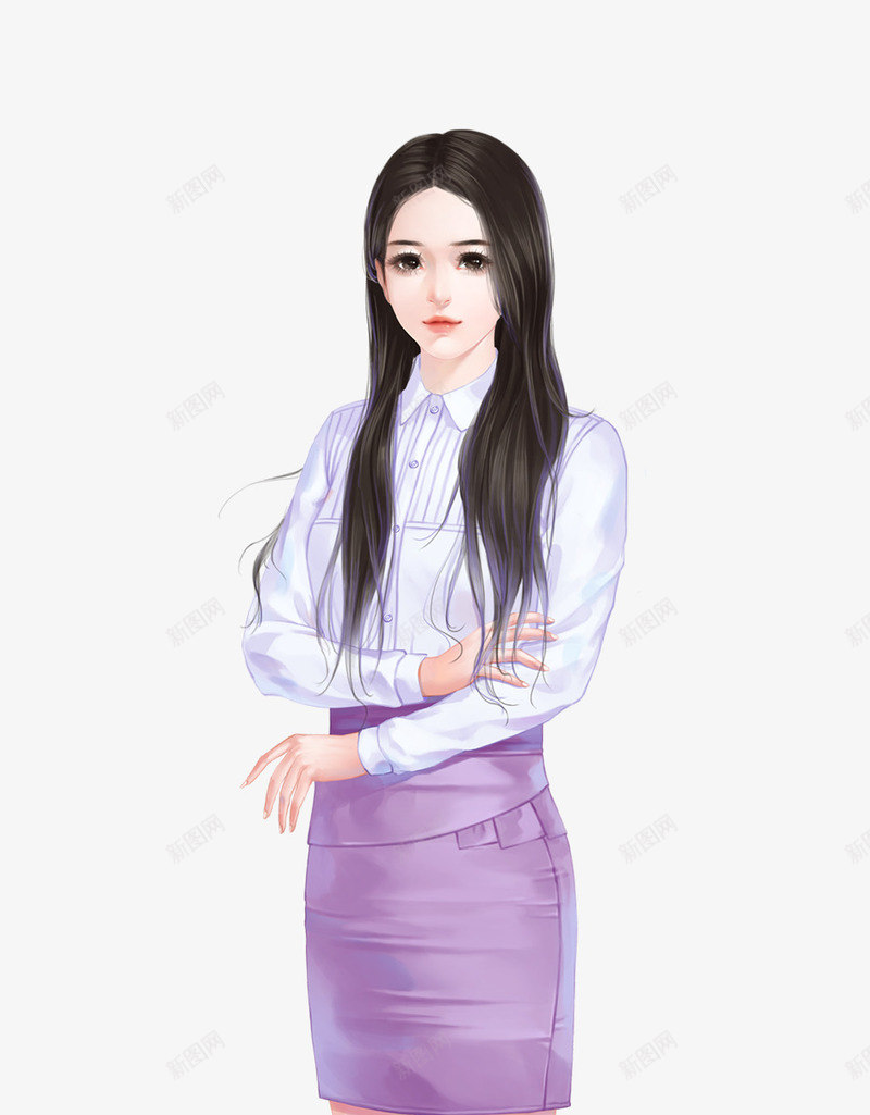 公司清纯美女职员png免抠素材_88icon https://88icon.com 公司 清纯 美女 职员