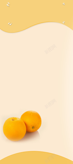 香甜橘子展板水果店滴落背景展架高清图片
