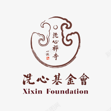 蜻蜓图案佛教洗心基金会LOGO图标图标