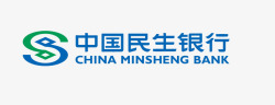 创意绿色图标蓝绿色中国民生银行logo图图标高清图片