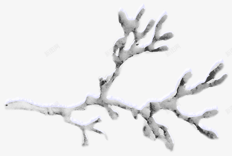 冰雪覆盖树枝png免抠素材_88icon https://88icon.com 下雪 冬天 冬季树枝 冰雪 枝头 树枝 雪压枝头
