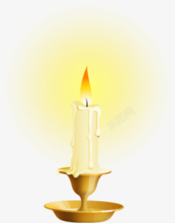 抱着南瓜的幽灵万圣节蜡烛高清图片