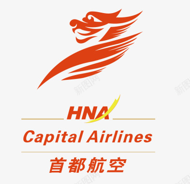 羚羊标志首都航空图标图标