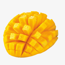 黄色水果芒果水珠质感效果素材