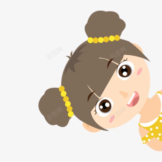 可爱活泼的女孩双丸子头png免抠素材_88icon https://88icon.com 儿童节 六一 插画 素材可爱 活泼 女孩 双丸子头 促销海报
